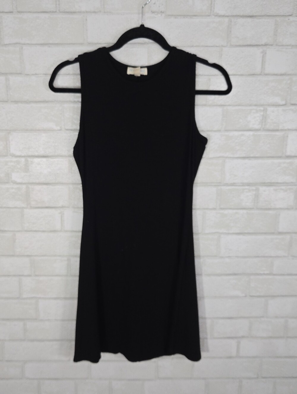See you Monday black mini dress